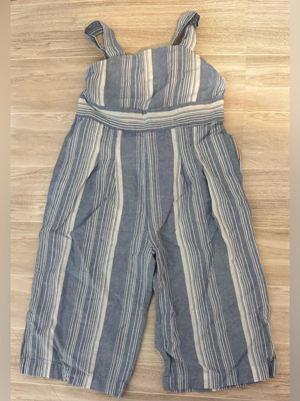 Tommy Bahama Blue and White Striped Wide-Leg Jumpsuit